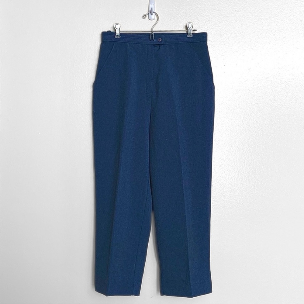 🖤 Vintage | 60’s Style Navy Pleated Pants